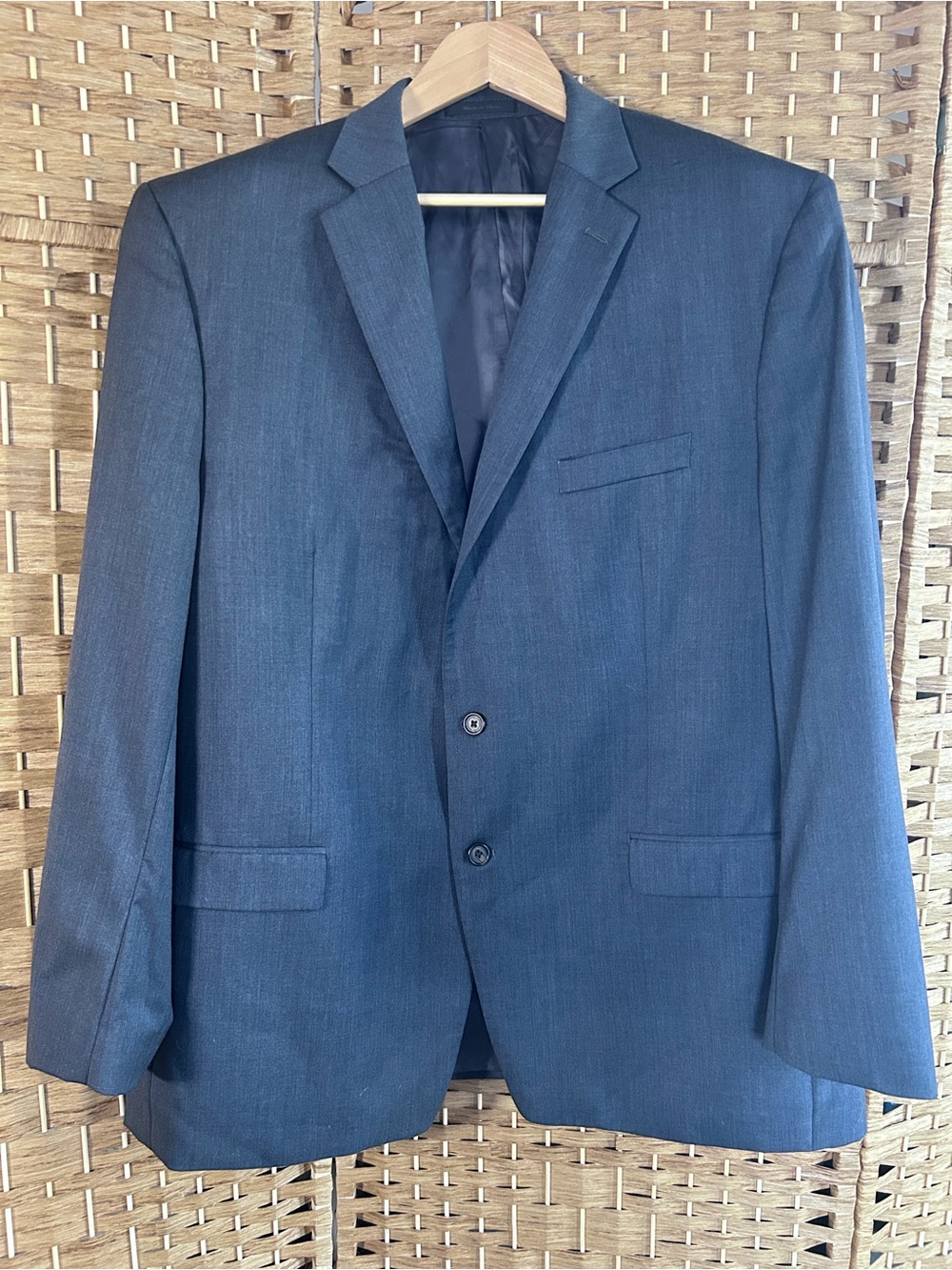 Lauren Ralph Lauren Men’s 50L Gray 100% Wool Two Button Blazer Suit Jacket